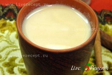 фото рецепта Имбирный чай с молоком и кардамоном