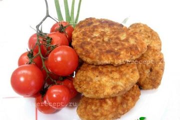 фото рецепта Котлеты из риса с рыбными консервами