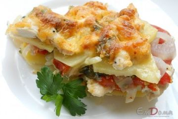 фото рецепта Запеканка картофельная с курицей