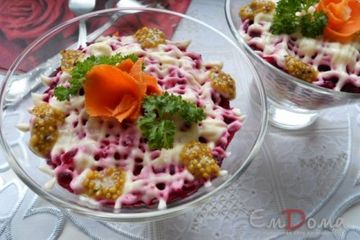фото рецепта Сельдь под шубой с яблоком