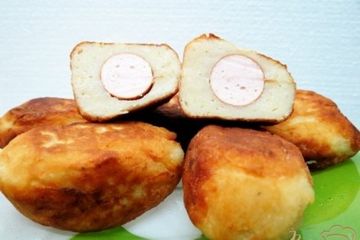 фото рецепта Сосиски в картофельной шубке