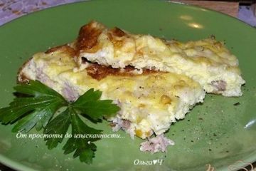 фото рецепта Фриттата с курицей, картофелем и кукурузой