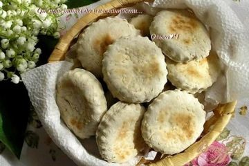 фото рецепта Пышки на оливковом рассоле с кунжутом (без масла)