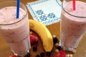 фото рецепта Ягодно-банановый смузи
