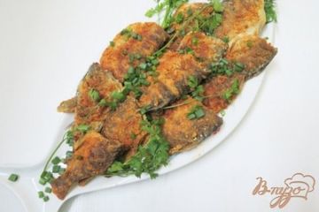 фото рецепта Караси жареные в панировке с кунжутом