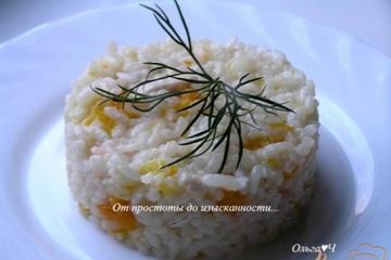 фото рецепта Куриное филе с рисом и тыквой