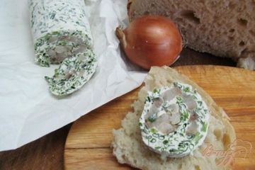 фото рецепта Закусочный рулет из сельди