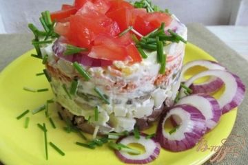 фото рецепта Салат из куриной печени