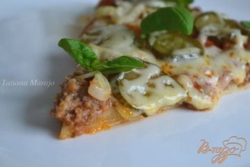 фото рецепта Пицца с мясным фаршем