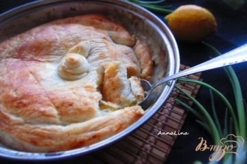 фото рецепта Пирог с курицей и грибами