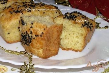 фото рецепта Булочки с сыром, отрубями и кунжутом