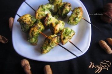 фото рецепта Куриный шашлык в ореховом соусе
