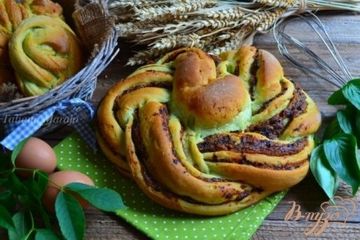 фото рецепта Сдобные пироги из мятного теста
