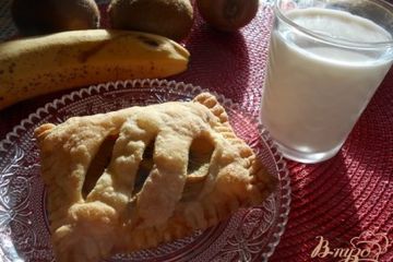 фото рецепта Слойки с бананом и киви