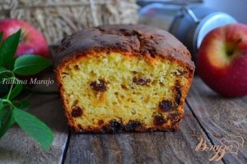 фото рецепта Яблочный кекс с изюмом