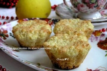 фото рецепта Открытые творожные кексы с творогом