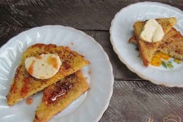 фото рецепта Французские гренки с апельсиновым маслом