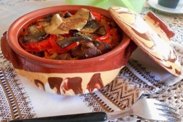 фото рецепта Гречка с куриной печенью в горшочках