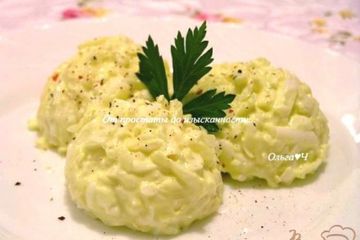 фото рецепта Яичная закуска с сыром и чесноком