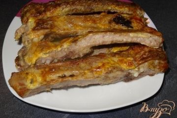 фото рецепта Запеченные свиные ребра под соусом
