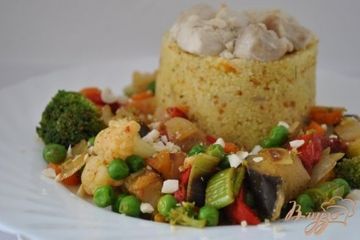 фото рецепта Кус-кус с курицей и овощами