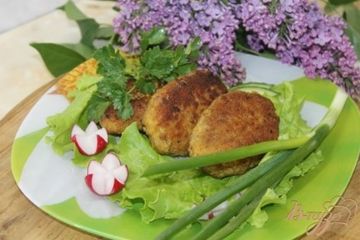 фото рецепта Куриные зразы фаршированные яйцом и шпинатом