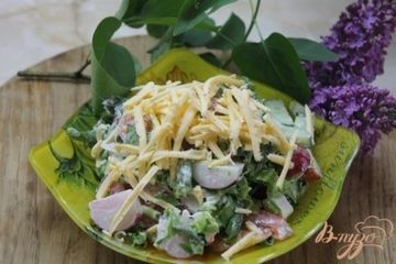фото рецепта Салат Леон с крабовыми палочками