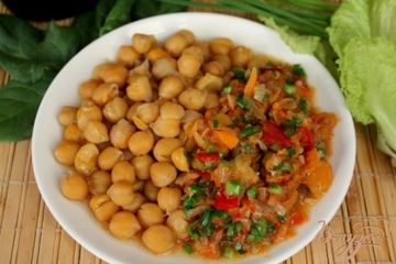 фото рецепта Нут с овощами и чесноком