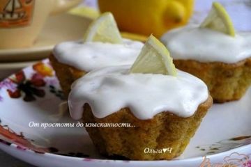 фото рецепта Тыквенные маффины с лимонным кремом от Джейми Оливера