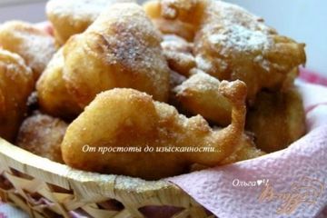 фото рецепта Яблочные пончики с корицей
