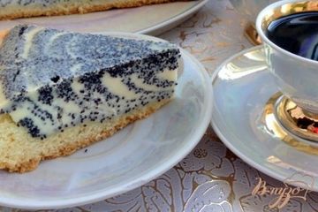 фото рецепта Пирог с творогом и маком