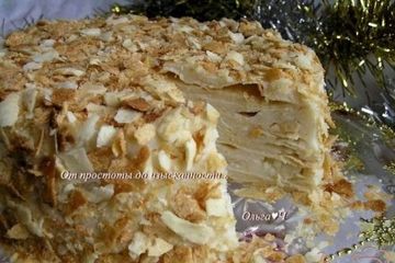 фото рецепта Торт Наполеон (постный)