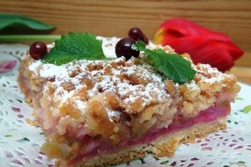 фото рецепта Пирог с ревенем