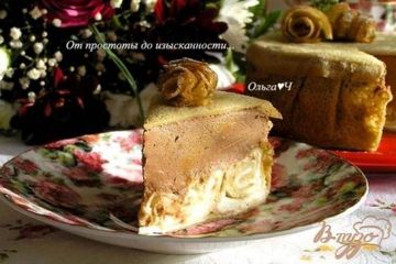 фото рецепта Блинный торт Лимонно-шоколадный блюз