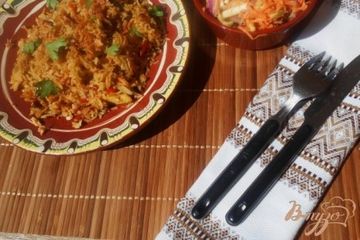 фото рецепта Индийский плов с курицей  по- быстрому