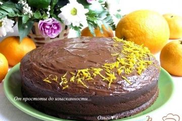 фото рецепта Свекольно-шоколадный торт с апельсиновой цедрой