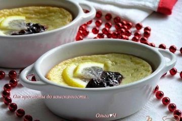 фото рецепта Порционные лимонные чизкейки с малиной
