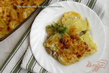 фото рецепта Картофельный гратен с рыбой