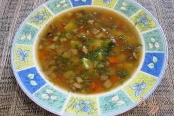 фото рецепта Суп с помидорами и грибами