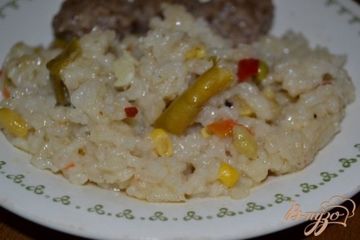 фото рецепта Рис с овощами в мультиварке-скороварке