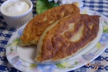 фото рецепта Пирожки с жареными грибами и капустой