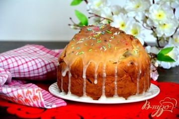 фото рецепта Творожный кулич на разрыхлителе