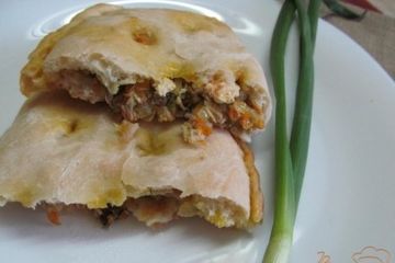 фото рецепта Кальцоне с курицей