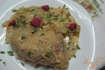 фото рецепта Курица с капустой в горчичном соусе