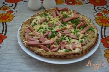 фото рецепта Картофельная бабка с сосисками