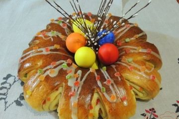 фото рецепта Пасхальный цветок с цукатами