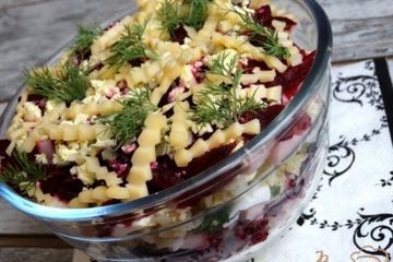 фото рецепта Салат Каменный цветок