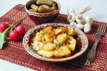 фото рецепта Картофель запечённый с сельдереем