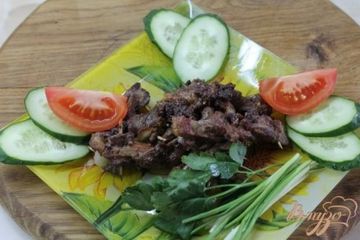 фото рецепта Утиная косичка с салом в пряном маринаде