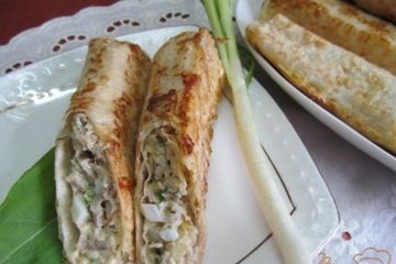 фото рецепта Рулеты с мясом в лаваше